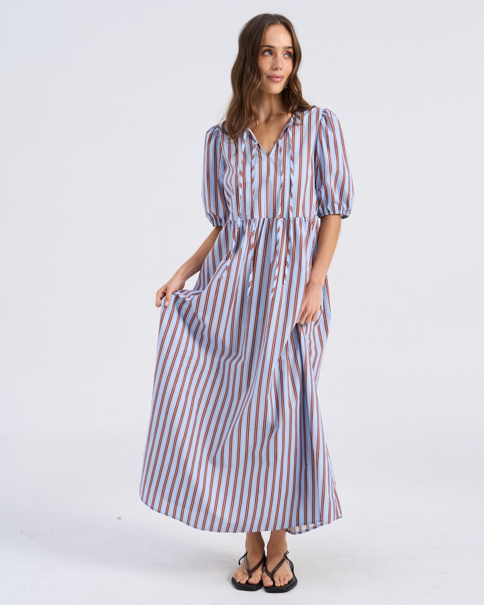VMISLA STRIPED MAXI DRESS